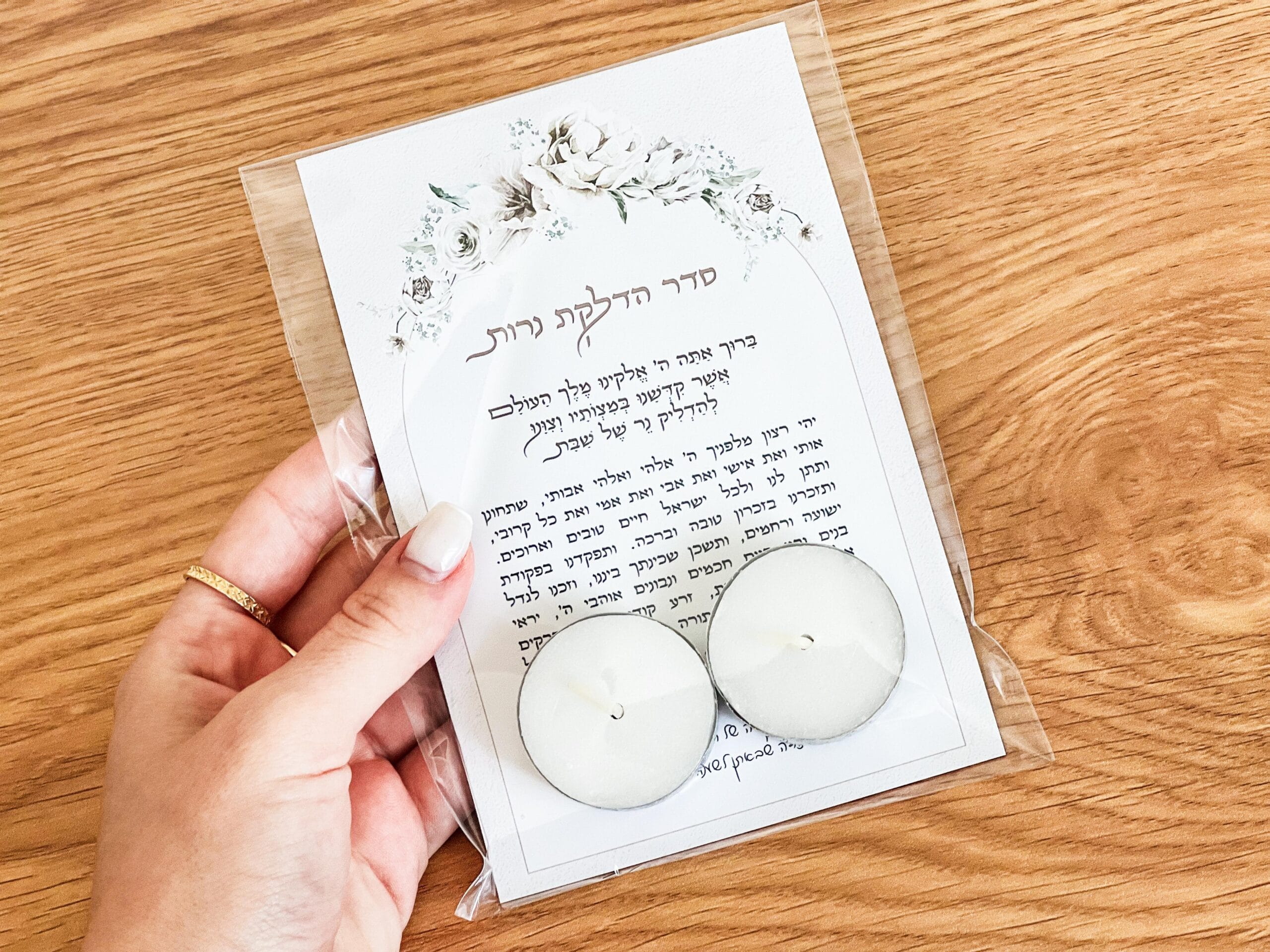 ערכת מגנט סדר הדלקת נרות + זוג נרות