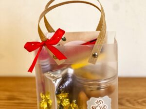 משלוח מנות אישי בשקית שקופה