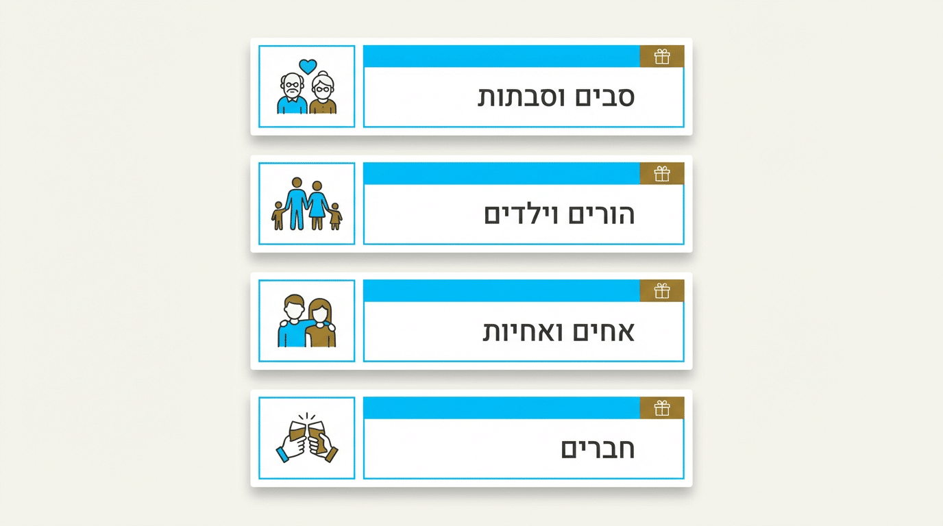 כמה כסף נותנים לבר מצווה - טבלת סכומים לפי קרבה משפחתית