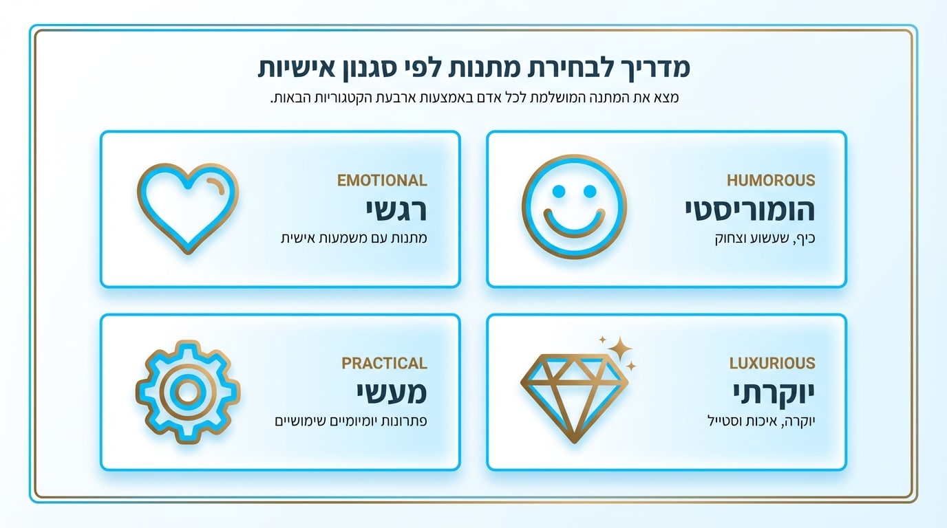 איך לבחור מתנה ליום הולדת 50 לפי אופי