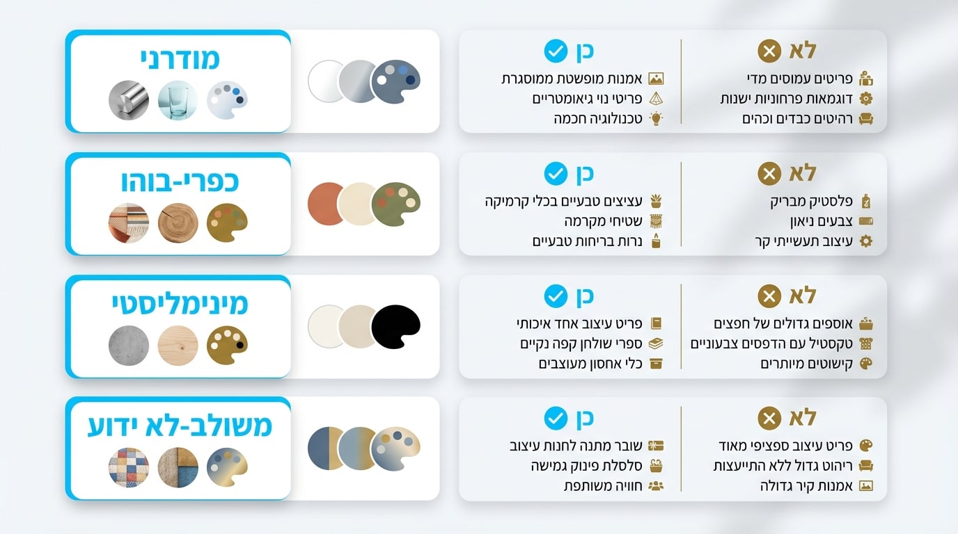 איך בוחרים מתנה לפי סגנון הדירה